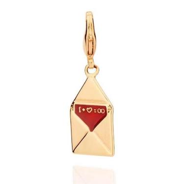 Imagem de Pingente banhado ouro 3x 24k 18k e 22k feminino carta a fórmula do amo