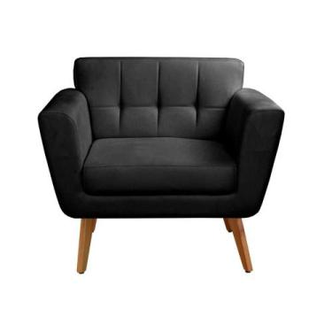 Imagem de Poltrona Moderna Bruna Cadeira Living Decoração Sala Recepção - Bella 