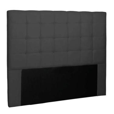 Imagem de Cabeceira Solteiro Verona Suede Preta - Spezzia Decor