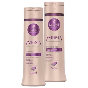 Imagem de Kit Haskell Ametista Desamarelador Shampoo + Condicionador 300ml