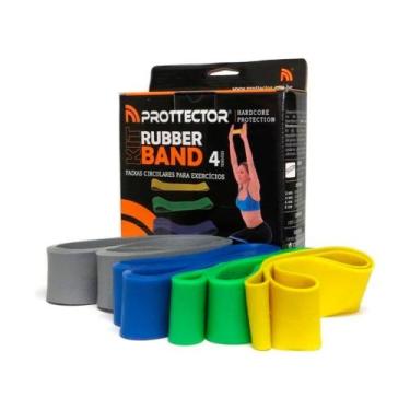 Imagem de Kit Rubber Band Mini Faixa Elástica 4 tensões Prottector