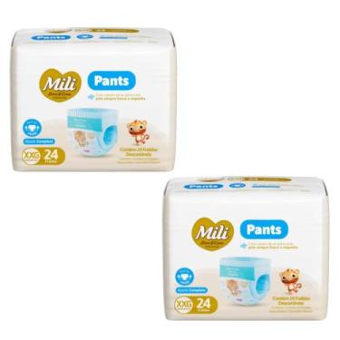 Imagem de Kit C2 Fralda Pants Premium XXG C24 - Mili Love&Care - Mili Sa