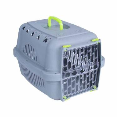 Imagem de Caixa de Transporte DuraPets Fun Amarela para Cães e Gatos - Tamanho 2