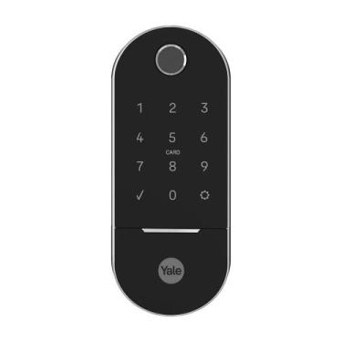 Imagem de Fechadura Lia Digital Embutir Preta e Cromada - YALE 