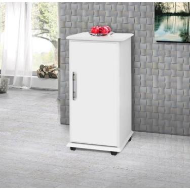 Imagem de Balcão para bebedouro Vitoria Branco com rodizios - PASSE BEM