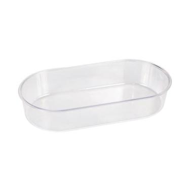 Imagem de Banheira Jel Plast Pet Piu Oval Cristal para Pássaros 150 ml - Jel Pla