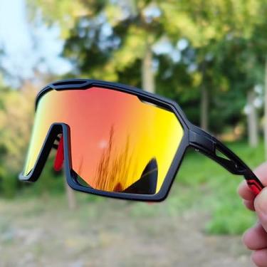 Imagem de VOLOCOVER Óculos de ciclismo esportivo proteção à prova de ultravioleta prevenção de colisão de segurança mulheres homens UV400 (PRETO)