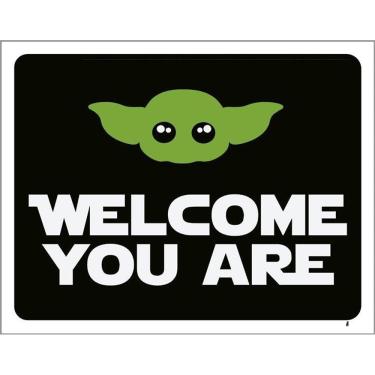 Imagem de Placa Decorativa - Welcome You Are Bem Vindo 36X46