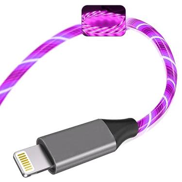 Imagem de OuTrade Carregador de Iphone, Cabo Lightning LED com Certificação Apple Mfi Cabo Usb de Carregamento/Sincronização Compatível com Iphone Se 11 11 Pro 11 Pro Max Xs Max Xr X 8 7 6S 6, Ipad e Mais(6 Pés
