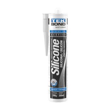 Imagem de Silicone Construcao 270 Gr. Preto Tek Bond, 3 unidades