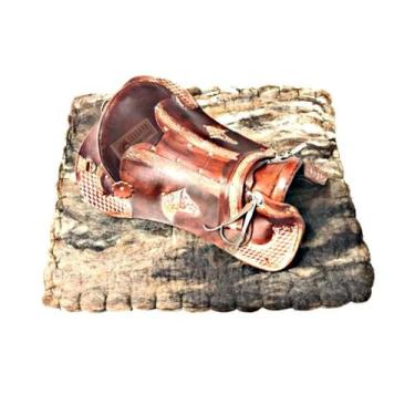 Imagem de SELA Marreca Arreio com MANTA LÃ BATIDA CAVALO Laço Comprido - SELARIA