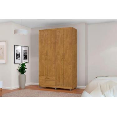 Imagem de Roupeiro / Guarda Roupas TI Solteiro 4 Portas Cor Ipê - SM
