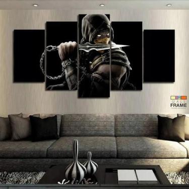 Imagem de Quadros Decorativos Mortal Kombat 63x130mt em Tecido - Wall Frame