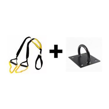 Imagem de KIT Fita para Treino Suspenso tipo TRX Exercício Funcional Pilates Yog