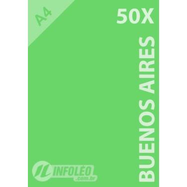 Imagem de 50 Folhas Papel Color Plus Buenos Aires (Verde Claro) A4 180g