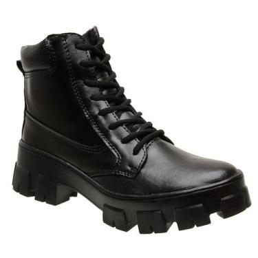 Imagem de Bota Coturno Casual Cano Baixo  Conforto Dia a Dia Feminino Gmm Shoes,