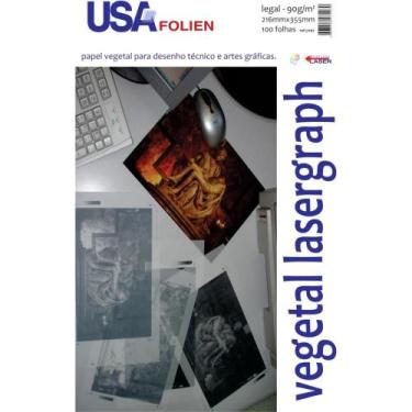 Imagem de Papel Vegetal 90G 216X355MM Pacote com 100 - Usa Folien