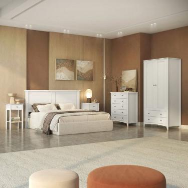 Imagem de Cabeceira de Mdf para Cama Queen - Olivia Branco