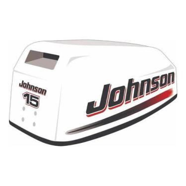 Imagem de Kit Adesivo Faixa Motor De Popa Johnson 15 Hp 2007-2008 - SPTS