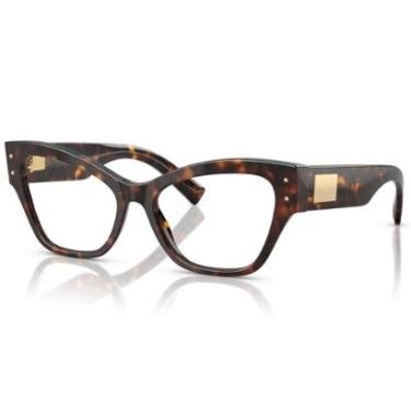 Imagem de Óculos de Grau Dolce & Gabbana Dna Havana DG3404 502-54-Feminino