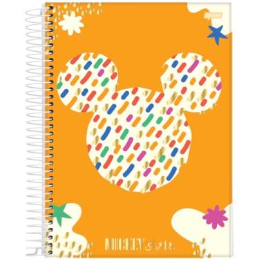 Imagem de Caderno Espiral Univ CD 10 Matérias 160 Fls Mickey Arts Fundo Amarelo FSC - Jandaia