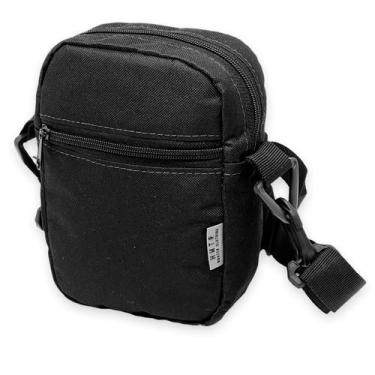 Imagem de Shoulder Bag Mini Bolsa Pochete Necessaire Nylon Preta - Hunter, Preto