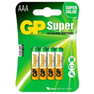 Imagem de 4 Pilhas GP Batteries Super Alcalina AAA 1.5V - 24A-C4