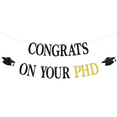 Imagem de Congrats on Your PHD Banner, PHinally Done, Congrats PHD, Class of 2025 College Graduation Party Decorações