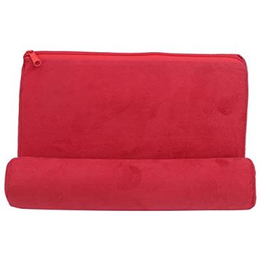 Imagem de Travesseiro Tablet Suporte para Celular Suporte Cama Descanso Almofada Tablet Leitura Vermelho
