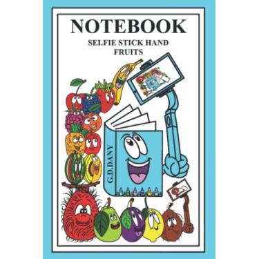 Imagem de NOTEBOOK SELFIE STICK HAND FRUITS