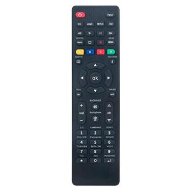 Imagem de VINABTY Controle remoto universal adequado para Samsung Sony LG Sharp Panasonic Toshiba Hisense Philips Smart TV, LCD, LED, HDTV 3D e mais televisões, simples de configurar