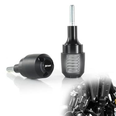 Imagem de Xitomer Sliders de quadro de motocicleta compatíveis com GSX S1000 ABS GSX-S 1000 GX GSX-S 950 Katana Frame Sliders Crash Protector Crash Pad com mola interna (preto)