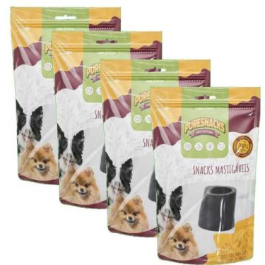 Imagem de Kit 4un Snack Natural Para Cachorro Bulls Pet Chifre Bovino - PURESNAC