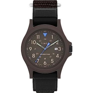 Imagem de Timex Relógio masculino Expedition Acadia de 40 mm, Preto/Cinza/Marrom, elegante