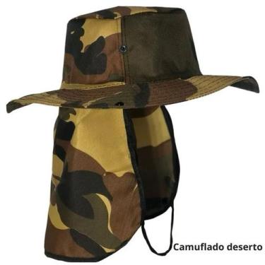 Imagem de Chapéu Pescador Australiano Boné Pesca Proteção Pescoço Sol Chapéu Pes