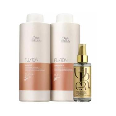 Imagem de Kit Wella Fusion Salon Duo + Oil Reflections 100ml (3 Prod) - WELLA PR