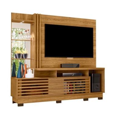 Imagem de Home Theather Frizz Plus C/Pés P/TV até 60" Cumaru - Bela Móveis - Mad