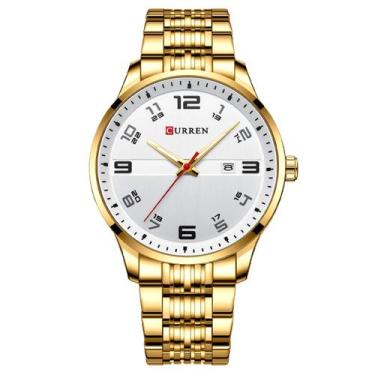 Imagem de Relógio de Pulso Masculino  Quartzo Ponteiros Luminosos Casual Imperme