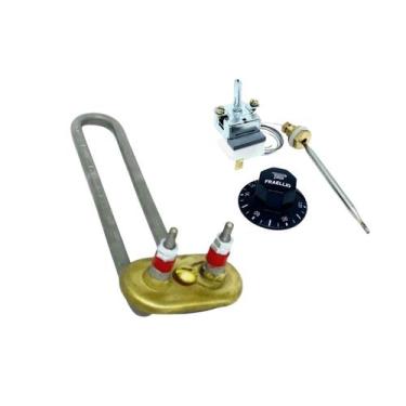 Imagem de Kit Resistência Cafeteira 1300w 220v Termostato 0 - 120 20a - COLLER