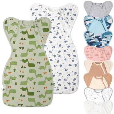 Imagem de Swaddle Blanket Knirose com Mangas - 2 Pacotes para Recém-Nascidos