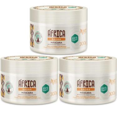 Imagem de Kit 3 Mascara Restauradora Capilar África Baobá Nutrição Cabelos Com C