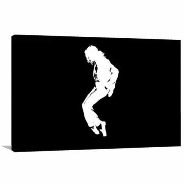 Imagem de Quadro Michael Jackson Preto e Branco decorativo Tela em Tecido - Wall