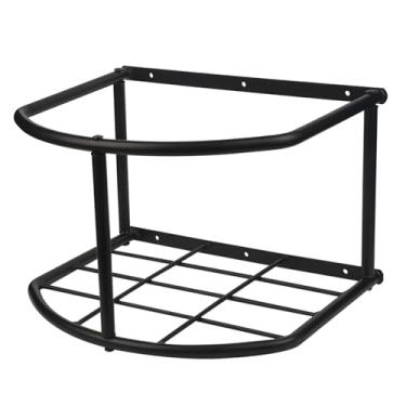 Imagem de MIYABALA Suporte de balde para alimentação de cavalos, suporte de balde de água e ração de 5 galões para cavalos, suporte de metal resistente na parede, balde de água e suporte de balde para gado em