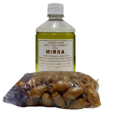 Imagem de kit Chaveiro Botija Dourada com 48 unidades + Um frasco de óleo ungido