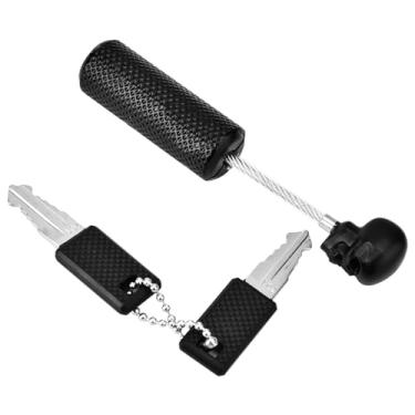 Imagem de Cus Password Nation Skull Lock Corda de Arame S Trava de Mala para Viagem, Bloqueio de Caveira para Segurança de Bagagem, Corda de Bloqueio (Preto)