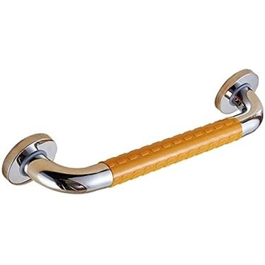 Imagem de GeRRiT Barras de apoio para banheiras e chuveiros, segurança de aço inoxidável para banheiras e banheiro, corrimão de parede cromado polido de 45 cm com nylon e