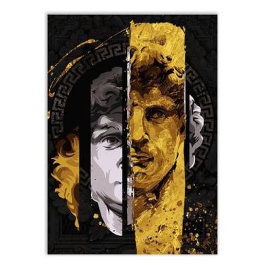 Imagem de Placa Decorativa Ilustração David Estoicismo Masculinidade Poster Quarto Sala