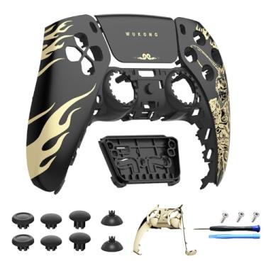 Imagem de CHARM FOCUS Custom Front Shell for PS5 Controller BDM-010 020 030 040 050 – DIY Faceplate Cover with Touchpad, Decorative Trim & Analog Joystick Replacement Kit, Wukong
