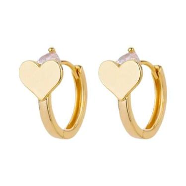 Imagem de Brincos de Argola Redondos Vintage Banhados a Ouro - Aço Inoxidável pa