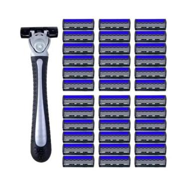 Imagem de Barbeador Manual Clássico de Segurança - 3 Camadas para Homens e Mulhe